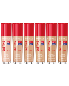 Rimmel Lasting Finish 25HR Hydration Boost Foundation Pack Of 3